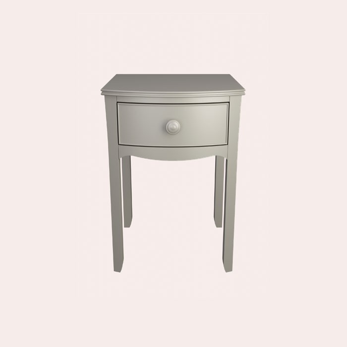 Broughton Pale French Grey Bedside Table