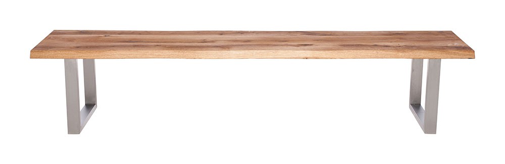 Fargo Oak Bench with U-shape leg 3x6cm
