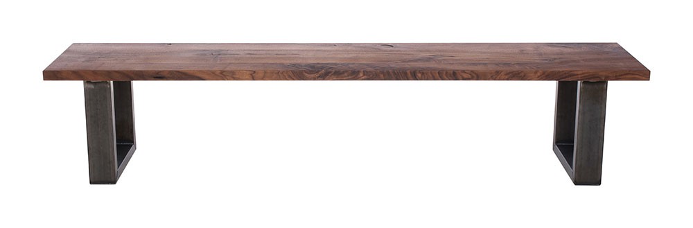 Fargo Walnut Bench with U-shape leg 4x10cm