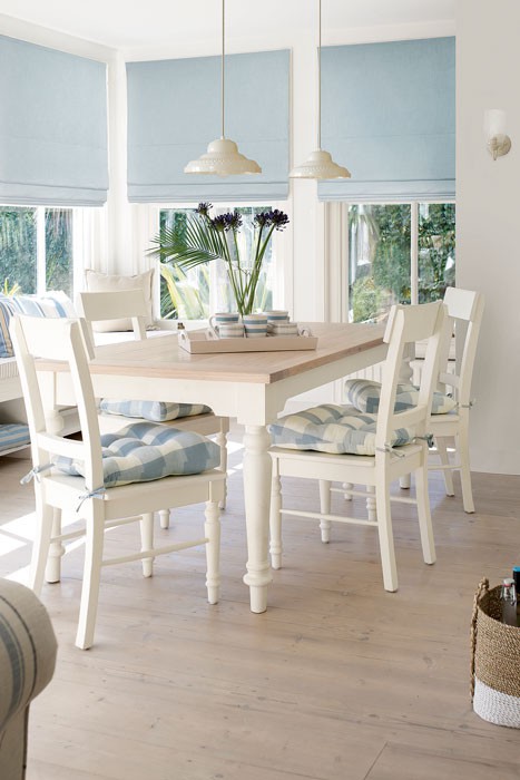 Dorset White Fixed Top Dining Table