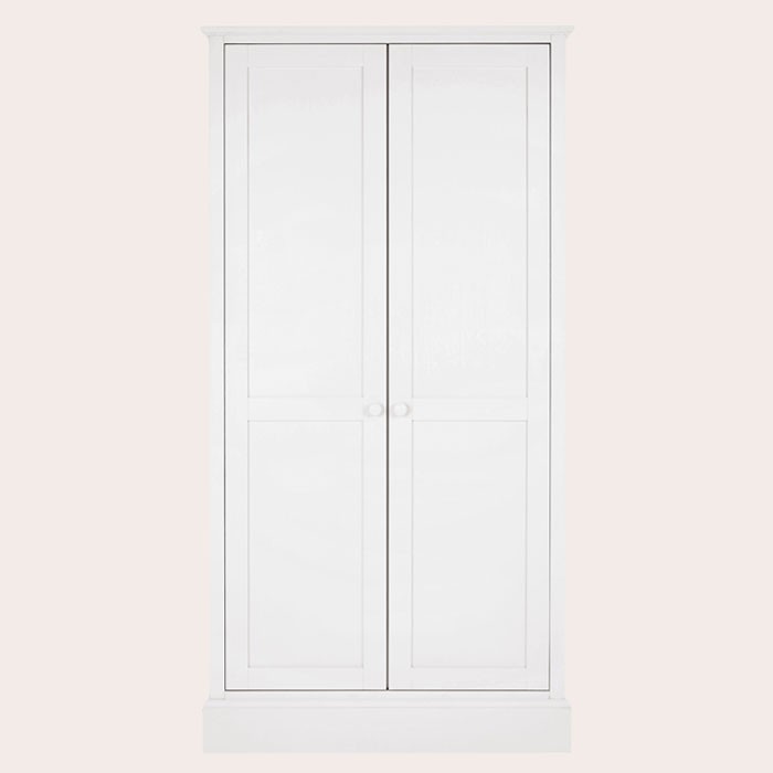 Ashwell Cotton White 2 Door Wardrobe