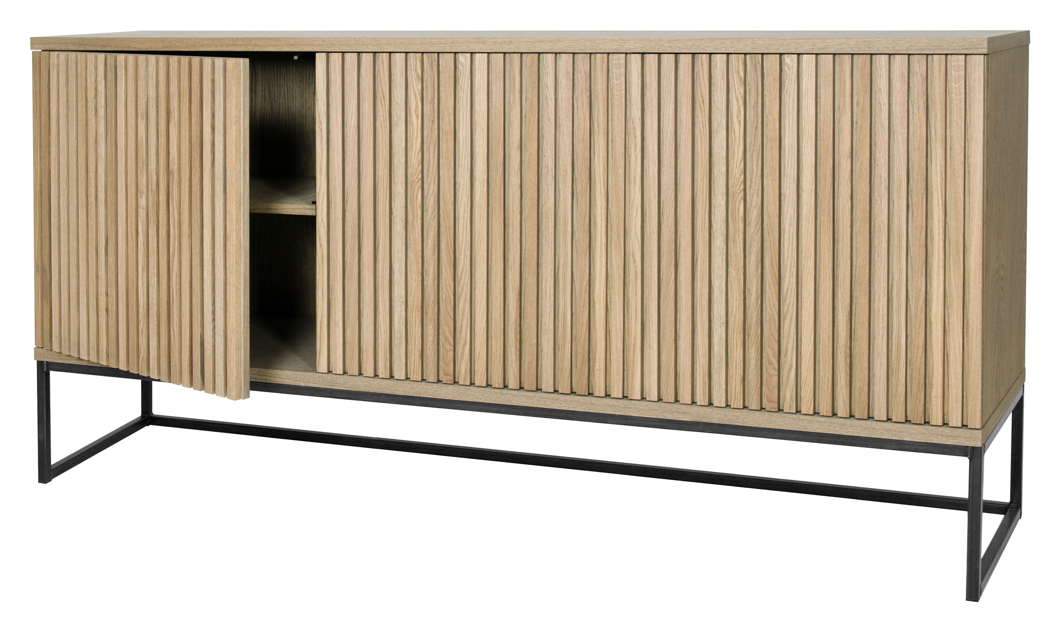 Timo 3 Door Sideboard With Slatted Front