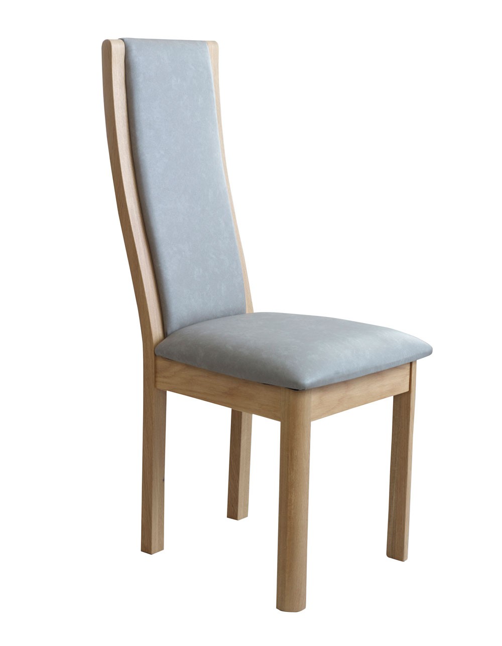 Stockholm High Back Chair Taupe Leather