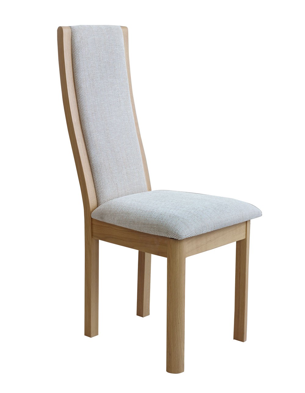 Stockholm High Back Chair Natural Fabric