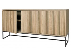 Timo 3 Door Sideboard With Slatted Front
