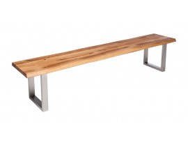 Fargo Oak Bench with U-shape leg 3x6cm