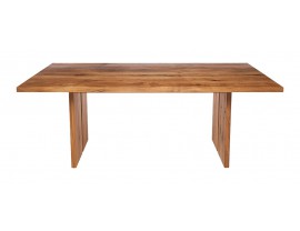 Fargo Oak Dining Table with Full Wooden Leg