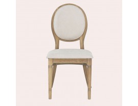 Wellington Oak Pair Of Upholstered Dining Chairs