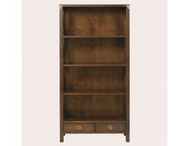 Balmoral Dark Chestnut 2 Drawer Single Bookcase