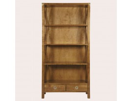 Balmoral Honey 2 Drawer Single Bookcase