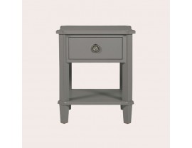 Henshaw Pale Charcoal 1 Drawer Side Table