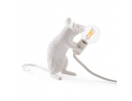 Mouse Lamp Sitting White