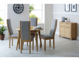 Stocholm Dining Table Compact Round Extending