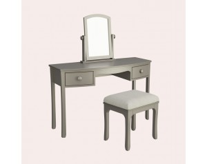 Broughton Pale French Grey 2 Drawer Dressing Table Set