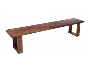 Fargo Walnut Bench with U-shape wooden leg 4x10cm