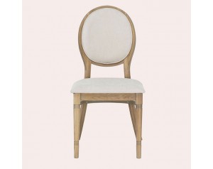Wellington Oak Pair Of Upholstered Dining Chairs