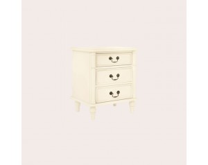 Clifton Ivory 3 Drawer Bedside Chest