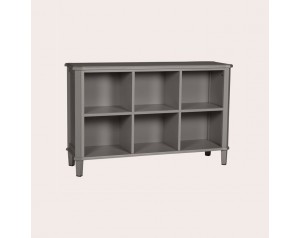 Henshaw Pale Charcoal Low Bookcase