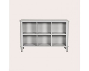 Henshaw Pale Steel Low Bookcase