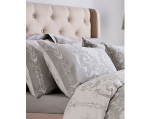 Laura Ashley Josette Dove Grey Duvet Cover and Pillowcase Set