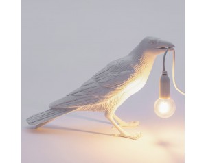 Bird Lamp Waiting White