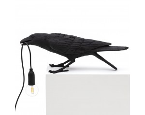 Bird Lamp Playing Black