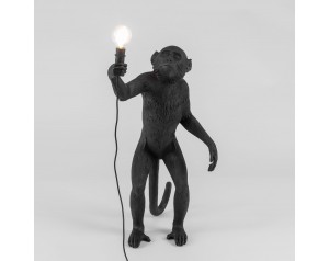 Monkey Lamp Standing Black
