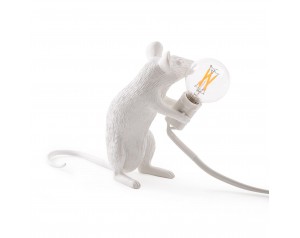 Mouse Lamp Sitting White