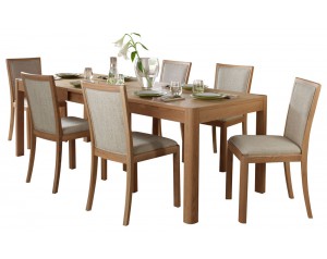 Stocholm Dining Table Rectangular Extending 4-8 Seater
