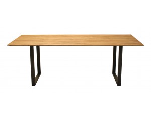 Life Oak Dining Table with U-shape leg