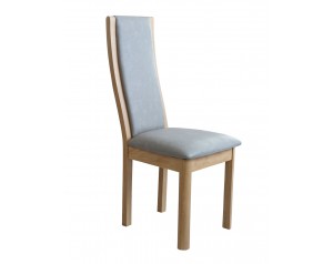 Stockholm High Back Chair Taupe Leather