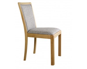 Stockholm Low Back Chair Grey Fabric
