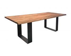 Fargo Oak Dining Table with Rounded U-shape leg W10 cm